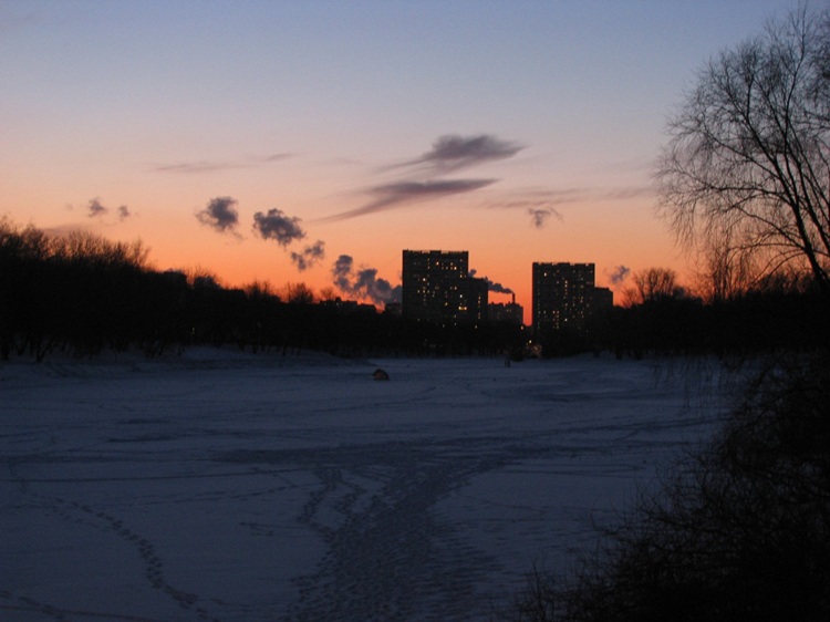 Фотоотчет о зимней рыбалке на окуня с балансирами AQUA в черте Москвы