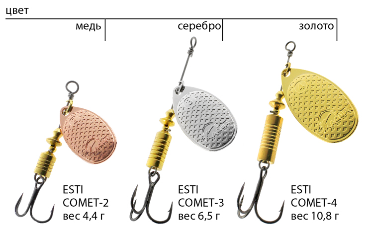Блесна-вертушка AQUA ESTI COMET